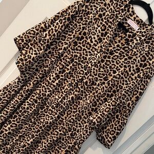 Discount Divas Leopard Print Dress - Tan & Black